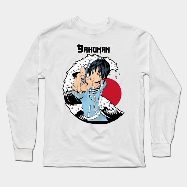 Vintage jappanese anime bakuman Long Sleeve T-Shirt by CAYUT TRUCK